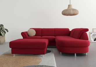 Sit&more Ecksofa »Apulia L-Form« wahlweise Bettfunktion, Bettkasten und Kopf- und Armteilverstellung