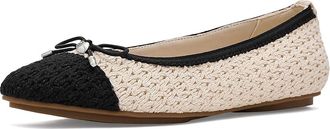 Anne Klein Luci-C Womens Flat Shoes Cream/Black : 7.5 M, Synthetic