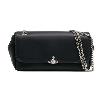 Vivienne Westwood Chain Crossbody Purse - female - Vivienne Westwood - Shoulder Bags - Black - ONE SIZE - Bags