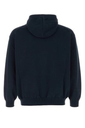 Herno Mc00018ul72132 9200 Blu Navy Exterior: Cotton Polyester Felpe Sweater