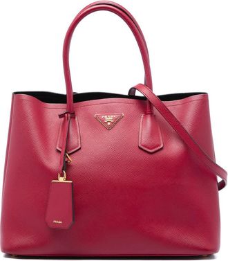 Prada Pre-owned Prada Large Saffiano Cuir Double Satchel Ladies HE2AS85L1V0NNFNZ