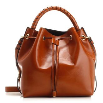 Chlo&eacute; Marcie Leather Bucket Bag