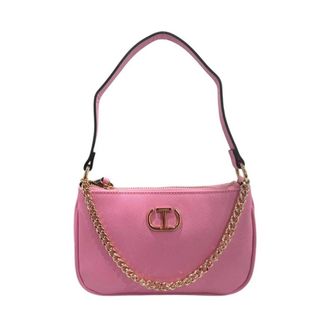 Twinset Tassen, Dames, Roze, ONE Size, Polyethyleen Clutch