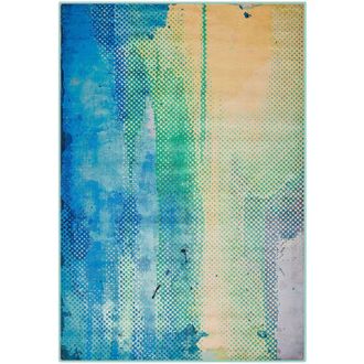 Beliani Beliani - Tappeto blu/verde 160 x 230 cm Susuz