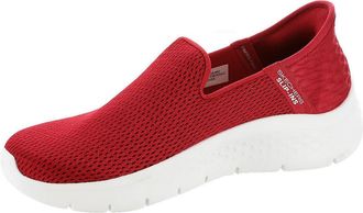 Skechers GO WALK Flex Alani Womens Trainers, red and white, 5 UK
