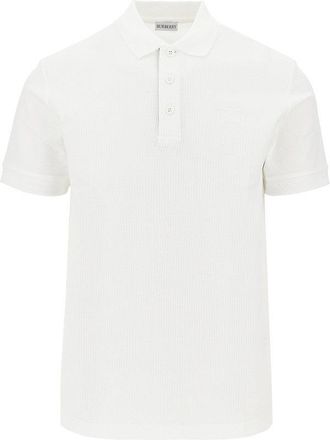 Burberry Cotton piquet polo shirt with EKD embroidery Man XL