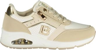 Laura Biagiotti Sportschoen met veters - Dames - Sneakers - Beige - 38 EU - Polyester - Schoenen