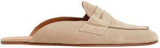 8 by YOOX SUEDE LEATHER PENNY MULES