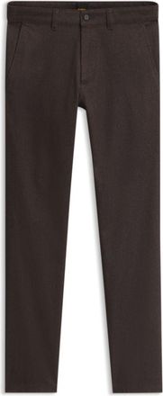 BOSS Slim-fit chinos in moulin&eacute; cotton-blend twill