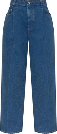 Marni Jeans con applicazione logo - Blu
