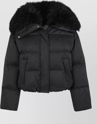 Yves Salomon down short puffer jacket
