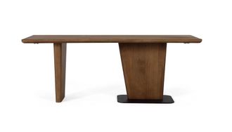 Giner&Colomer Mesa de centro de madera de mango 120 cm estilo escandinavo japandi