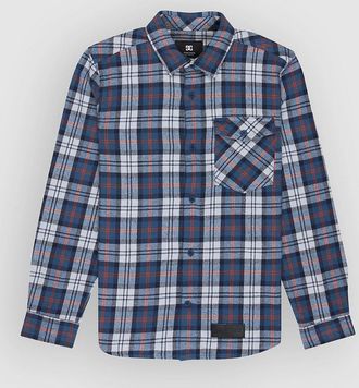 DC Marshal Flannel Kids Hemd blau