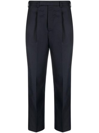 Pantaloni Torino slim-cut leg trousers - men - Polyester/Virgin Wool - 46 - Blue