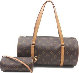 Louis Vuitton Papillon 30 canvas schoudertas met monogram - Bruin