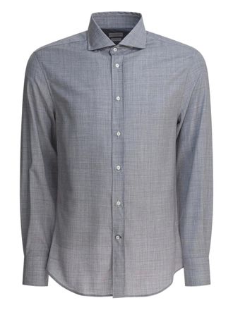 Brunello Cucinelli buttoned shirt - men - Virgin Wool - S - Grey