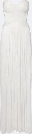 Maria Lucia Hohan Kamina cutout silk tulle bustier gown