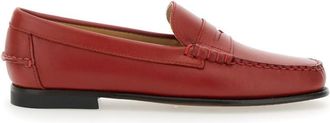 Sebago Red Leather Loafers