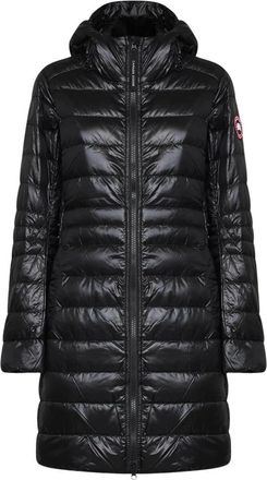 Canada Goose Cypress Hooded Jacket - Dames - Dons jassen - Zwart - S - Leer - Jassen