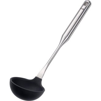 FISSLER Essential Cooking Utensils Silicone Ladle in Metallic Silver at Nordstrom