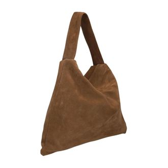 Omoda Suede Bag x Moderosa - Dames - Tassen - Bruin - Maat: ONE Size Su&egrave;de