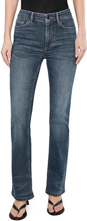 AllSaints Haldan Slim Bootcut Womens Clothing Mid Indigo : 31, Cotton/Denim/Elastane