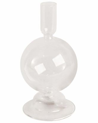 Sagebrook Home 7In Glass Bubble Taper Candle Holder