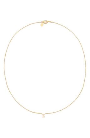 Petit Moments Call Me By Your Name Initial Pendant Necklace in Gold - S at Nordstrom
