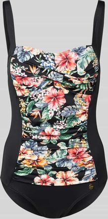 Lascana Badeanzug mit Raffungen Modell Salsa in Black, Größe 38C