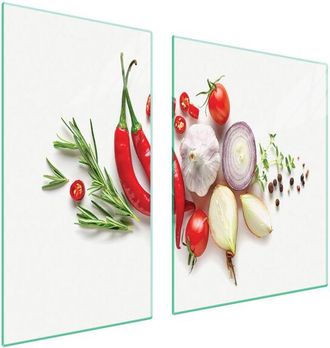 OEM Placa Protectora De Vidrio Para Estufa 90x52 Verduras