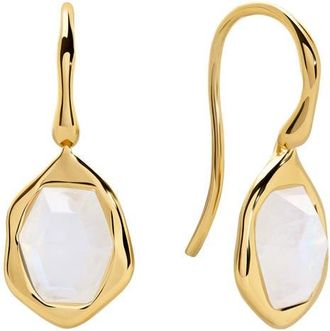Monica Vinader Odyssey Drop Earrings in 18K Gold Vermeil/Moonstone at Nordstrom