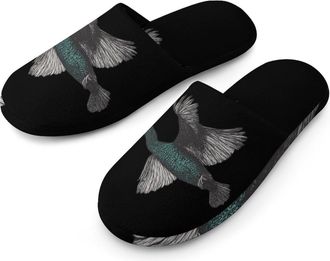 Generic Flying Cormorant Mens House Slippers Slip Indoor Slipper On Shoes Warm Outdoor