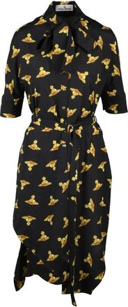 Vivienne Westwood Metro Jurk - Dames - Casual kleedjes - Zwart - M - Polyester - Kleedjes
