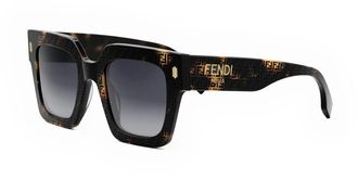 Fendi FE40101I 55B Womens Sunglasses Tortoiseshell Size 50