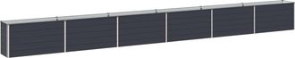 vidaXL Cama De Jard&iacute;n Elevada Gris Antracita 600 X 40 X 55 Cm Vidaxl