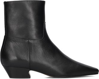Toral Shoes Zwarte Enkellaarsjes Irene - Dames - Cowboylaarzen - Zwart - 37 EU - Leer - Schoenen
