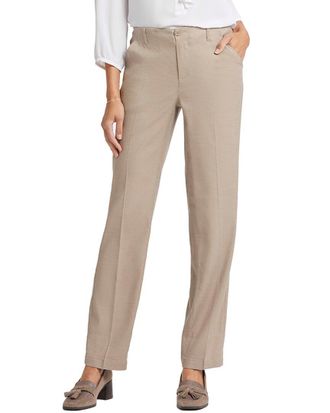 NYDJ Nydj Marilyn Saddlewood Linen-Blend Trouser Jean