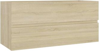 vidaXL Sink Cabinet Sonoma Oak 100x38.5x45 cm Engineered Wood Vidaxl