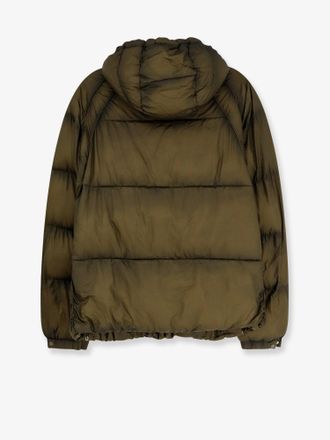 Represent Mens Padded And Quilted Down Jacket Green Nylon