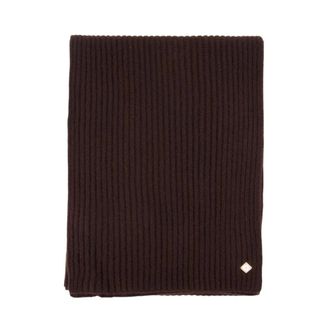 Casablanca Wool Rib Ski Scarf - unisex - Wintersjaals - Bruin - ONE Size - Wol - Accessoires