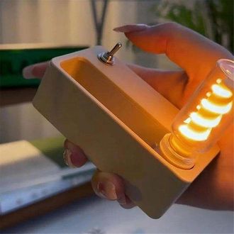 OEM L&aacute;mpara De Noche Mec&aacute;nica Antiespasm&oacute;dica, Luz Led Magn&eacute;tica Creativa Con Dise&ntilde;o Impreso En 3d (solo Bombilla Blanca)