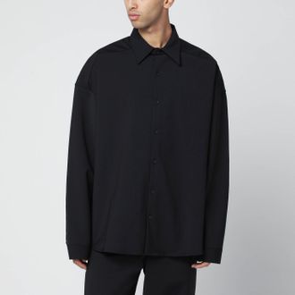 Entire studios Black Wool Blend Shirt