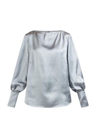 Dreimaster Dreimaster Bloes met lange mouwen Dames Grijs-blauw