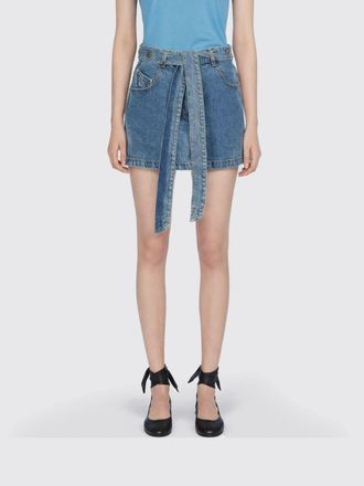 The Attico Gonna mini in denim di cotone