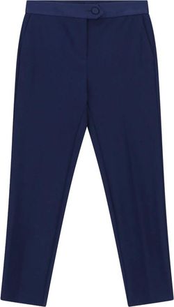 Imperial Pantalone Dritto - Dames - Vrijetijds broeken - Blauw - L - Polyester - Broeken
