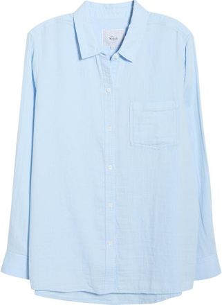 Rails Freeman Cotton Button-Up Shirt in Bluebell at Nordstrom, Size Xx-Small