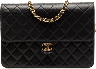 Chanel 1991-1994 Medium CC Quilted Lambskin Single Flap shoulder bag - Nero