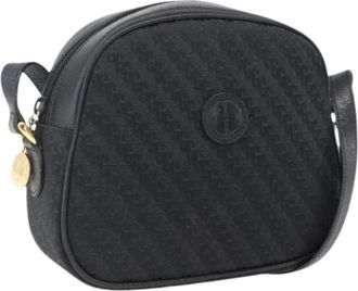 Gucci Pre-owned Vintage Canvas Schoudertas - Dames - Vintage Schoudertas - Zwart - ONE Size - Leer - Vintage