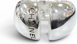 Chanel Silver Silver 925 Band Ring (Pre-Owned)