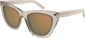 Saint Laurent Ladies Black Cat Eye Sunglasses SL214KATE 023